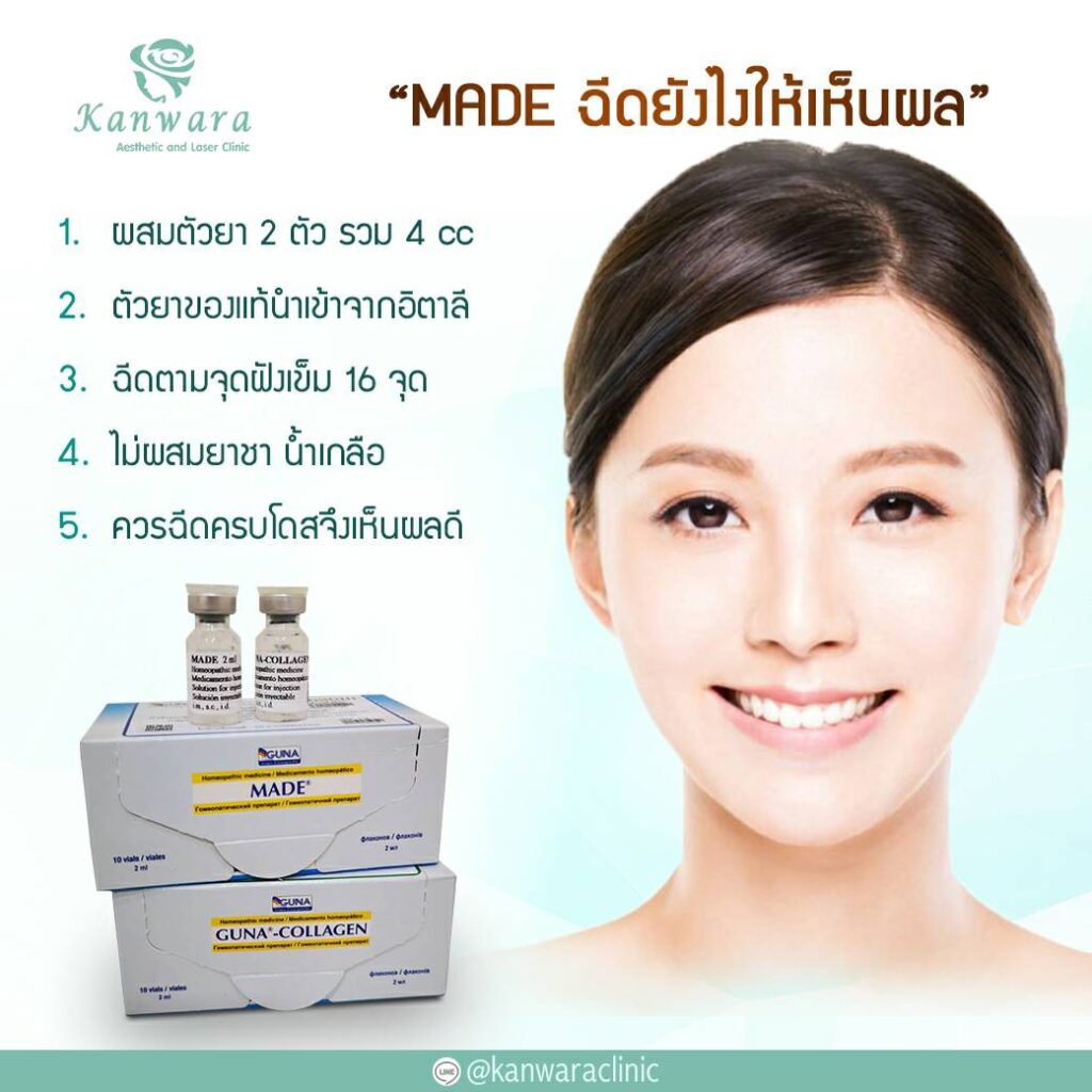 ฉีดมาเดคอลลาเจนยังไงให้เห็นผล