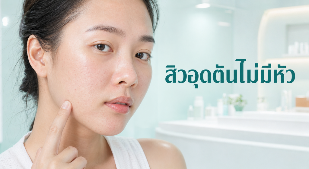 สิวอุดตันไม่มีหัว